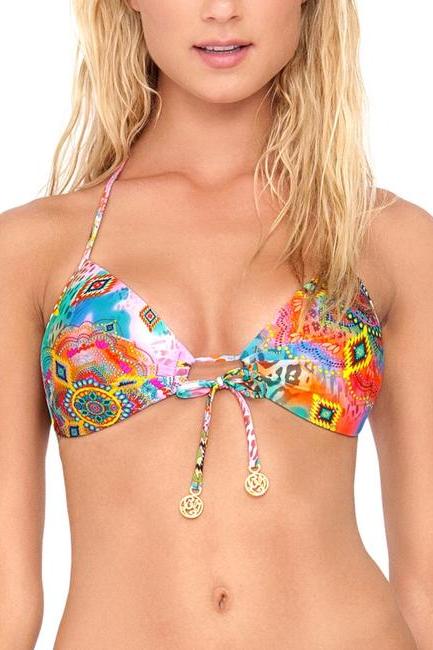 Luli Fama Boho Chic Molded Push Up Bandeau Halter
